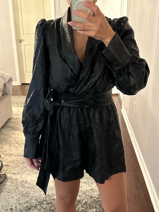 AREA Pants - AREA Black Faux Leather Jacket with Textured Fabric